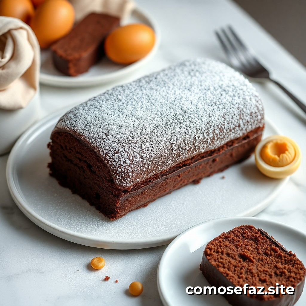 Como fazer um bolo de chocolate caseiro sem ovos