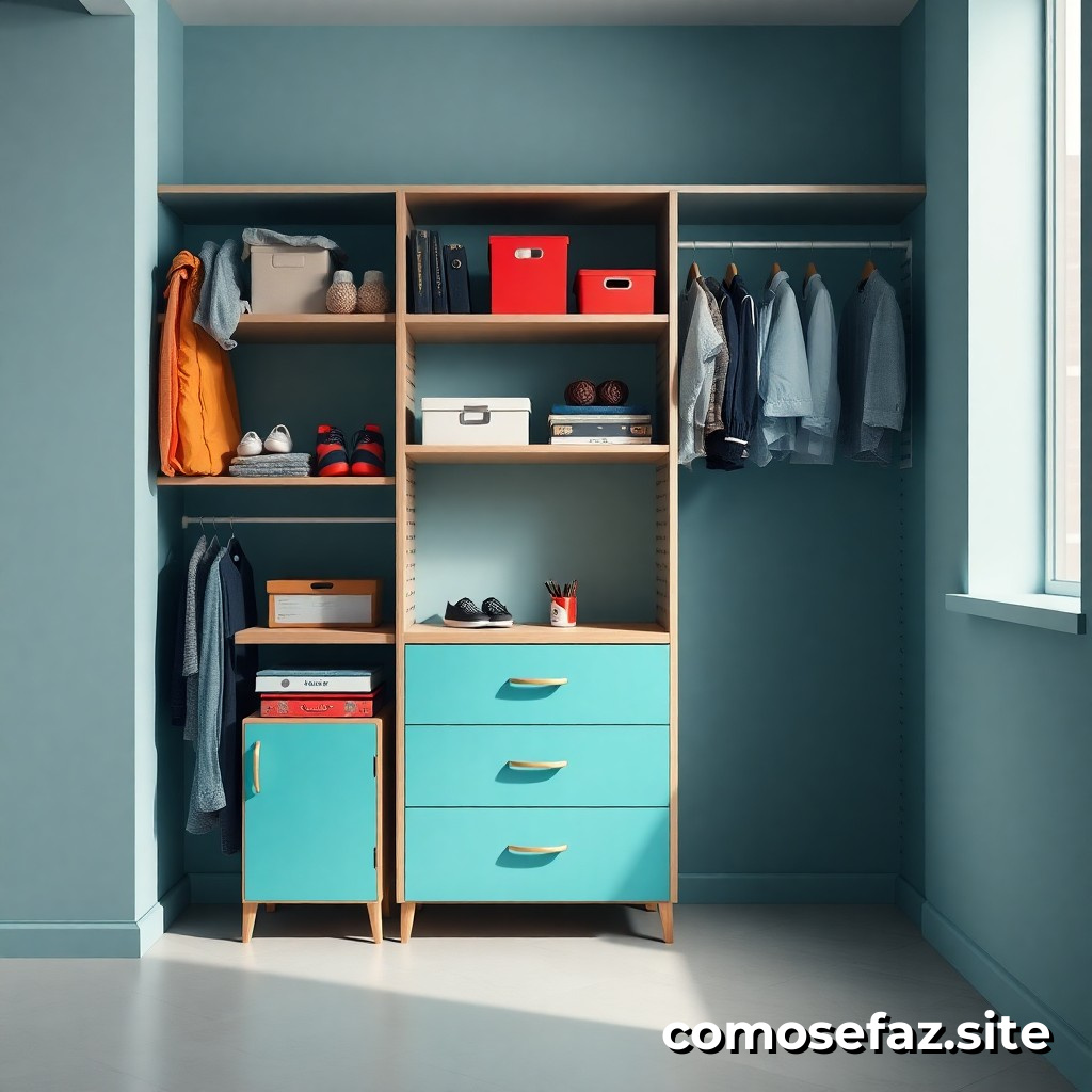 Como organizar um armário de forma eficaz