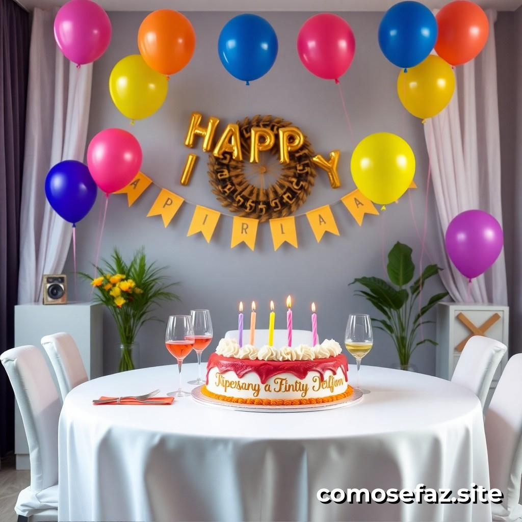 Como organizar um evento de aniversário em casa de forma eficaz