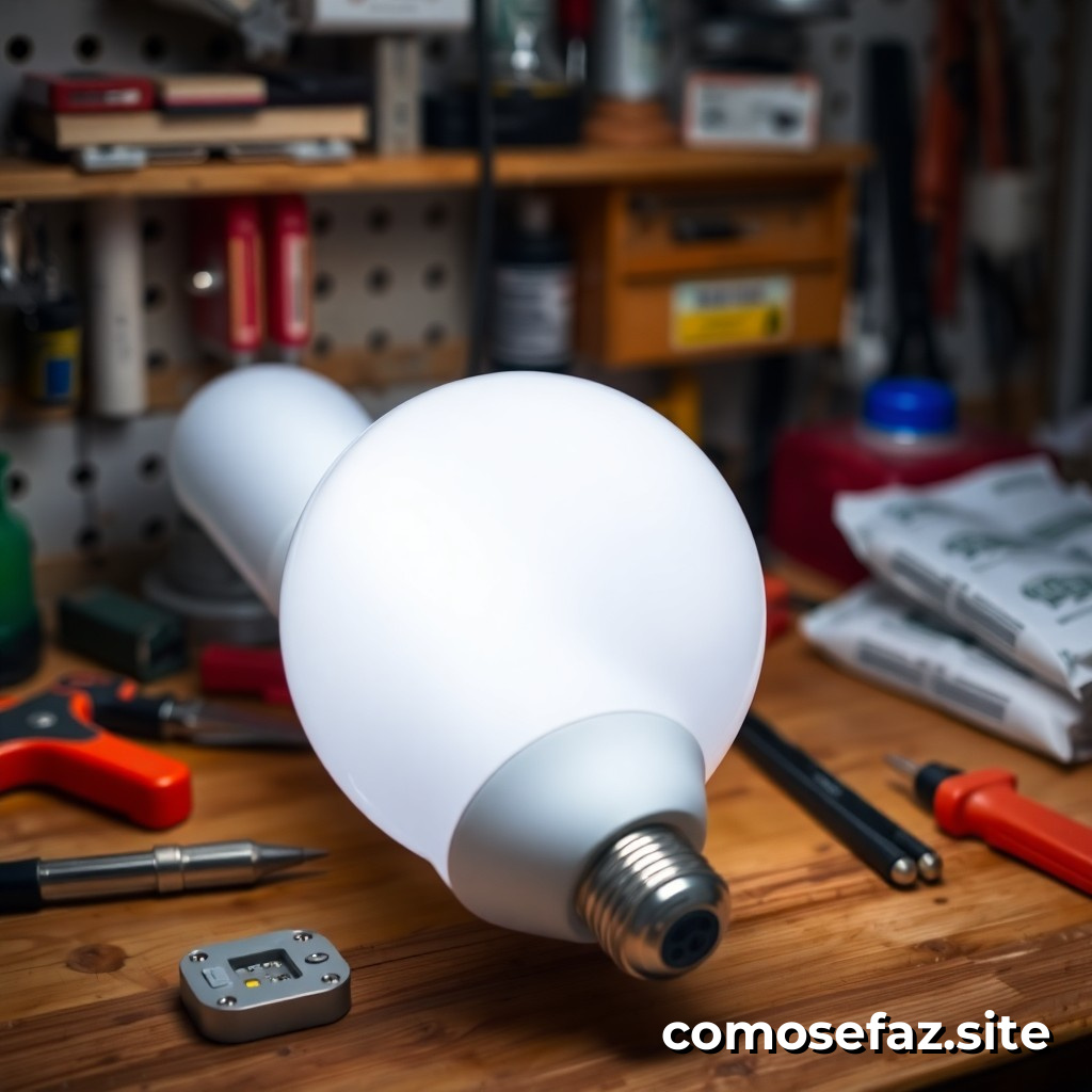 Como trocar uma lâmpada fluorescente por uma LED