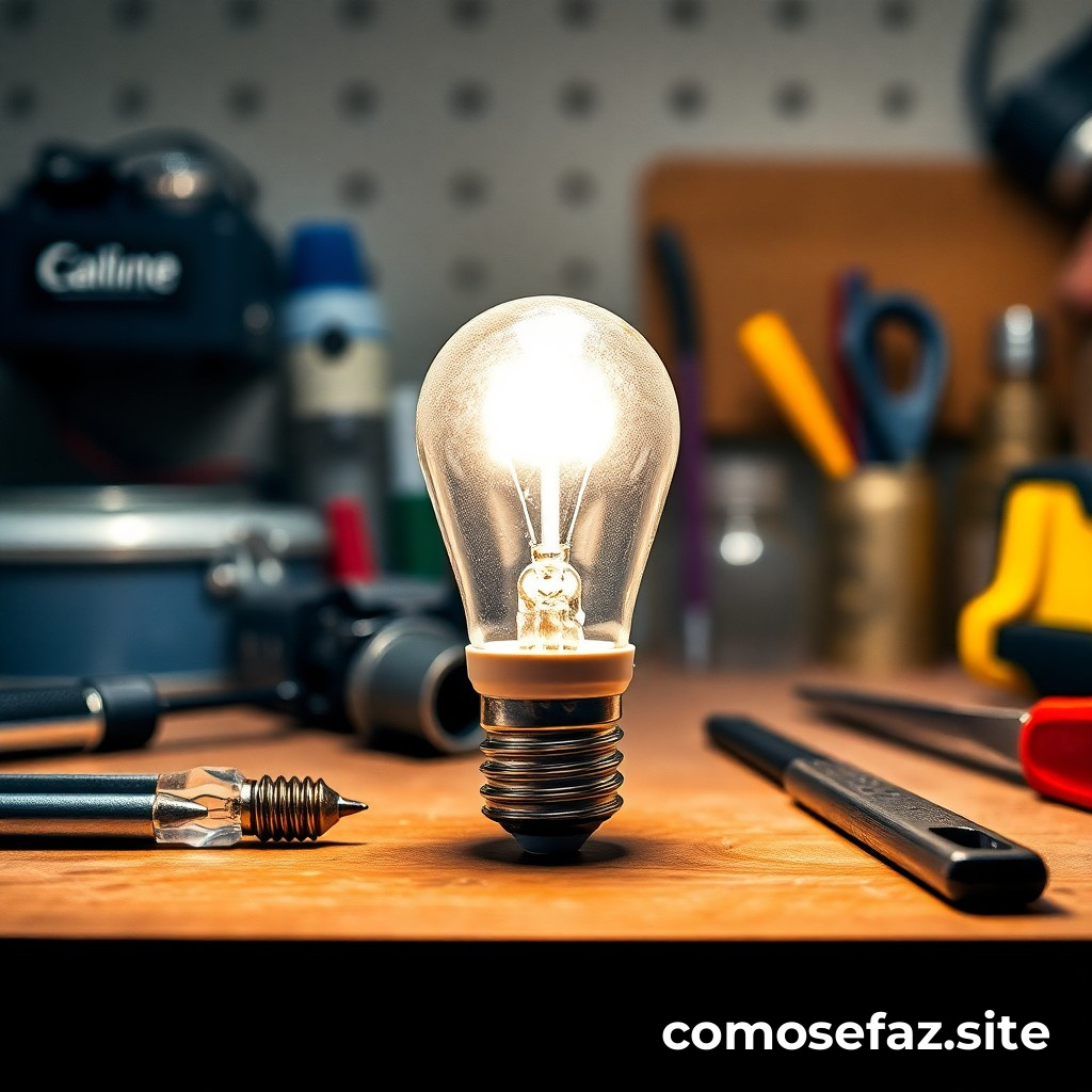 Como trocar uma lâmpada incandescente por uma LED