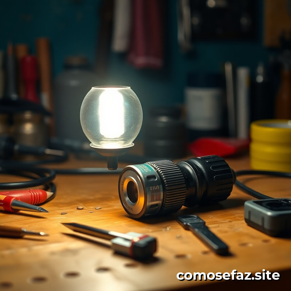 Como trocar uma lâmpada LED queimada