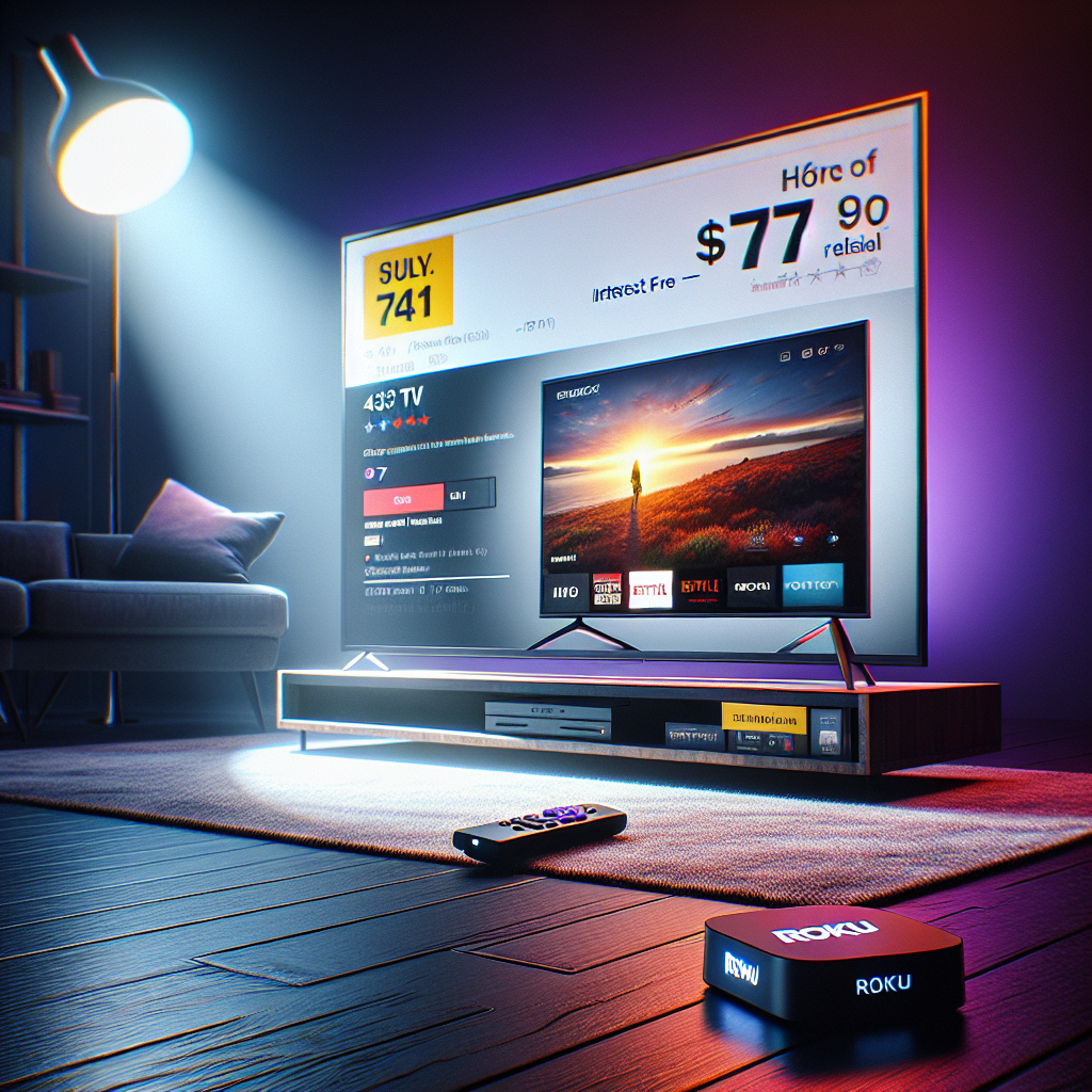 Curiosidade: Mercado Livre vende TV de 43 polegadas com Roku em parcelas de R$ 71, sem juros