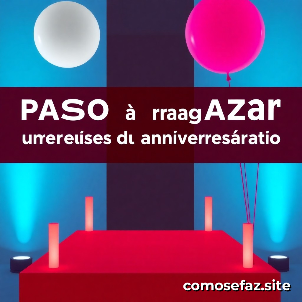 Passo a passo para organizar um evento de aniversário